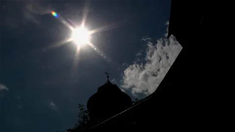 Nuremberg Castle sun Video stock 103544339