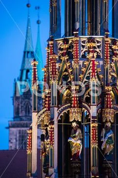 Nuremberg christmas fair market german christmas tradition Stock Photos