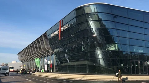 Nuremberg messe building Stock-Footage 87197609