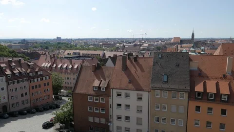 Nuremberg old town skyline Video stock 111459993