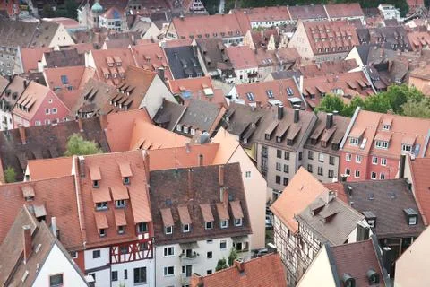 Nuremberg rooftops Stock Photos