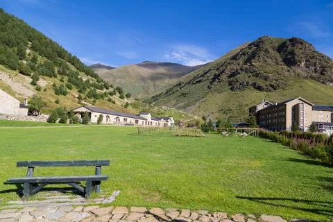 Nuria valley Stock Photos