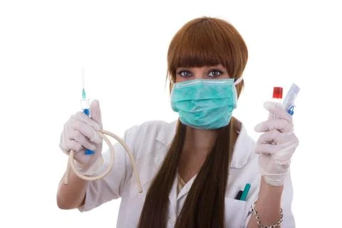 Nurse with accessories Stock Photos