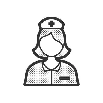 Nurse avatar, icon design vector Stock Illustration