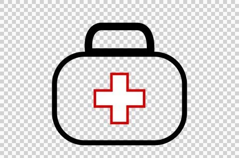 Nurse bag icon isolate on transparent background PNG file Stock Illustration