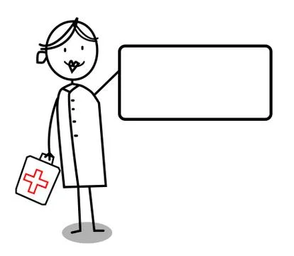 Nurse Banner Stock Illustration