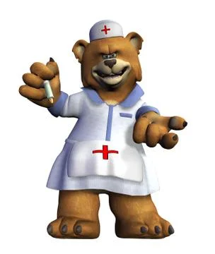 Nurse Bear Stock Illustration