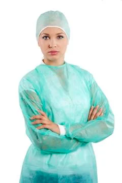 Nurse with cap Stock Photos