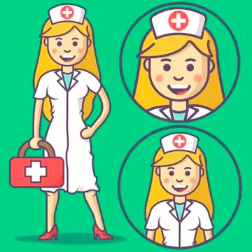 Nurse cartoon Stock Illustration