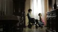 nurse comforting a disabled veteran HD Footage