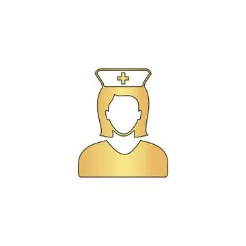 Nurse computer symbol Stock Illustration