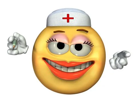 Nurse Emoticon Stock Illustration