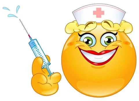 Nurse emoticon Illustrazione stock