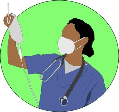 Nurse Flat Vector Illustration  Stock Illustration