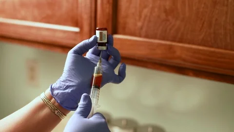 Nurse Getting the Medicine Stock Footage 89078768