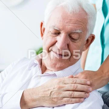 Nurse giving somebody helpful hand Stock Photos