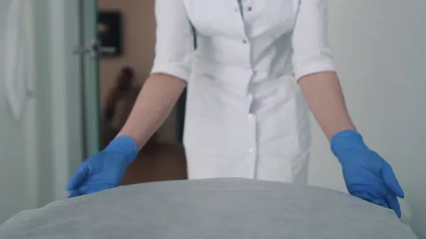 A nurse in gloves Stock Footage 196404489