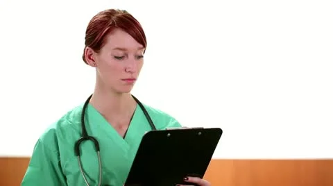 Nurse Greets You Stock Footage 11528244
