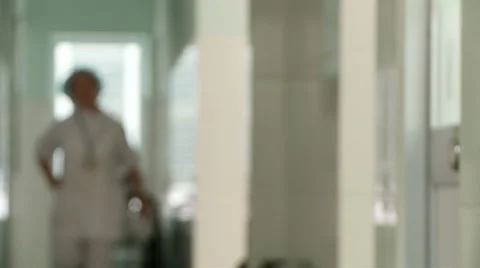 Nurse in a hallway Video stock 41579619