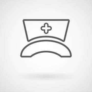 Nurse hat icon, vector Stock Illustration
