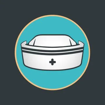 Nurse hat vector Stock Illustration