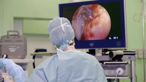 Nurse is hepling surgeon with operation. Stock Footage 83251769