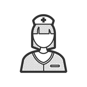 Nurse icon design vector 스톡 일러스트