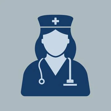 Nurse icon vector art Stock Illustration