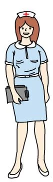 A nurse Illustrazione stock