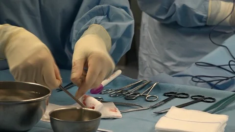 Nurse instruments gauze 库存影片 103767011