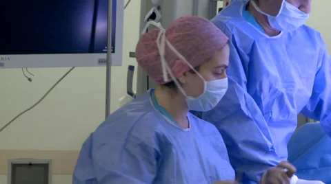 Nurse looking around Stock Footage 43051948