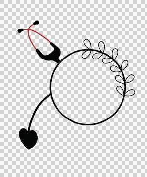 Nurse Monogram Character 02 nursing healthcare medical Stock Illustration