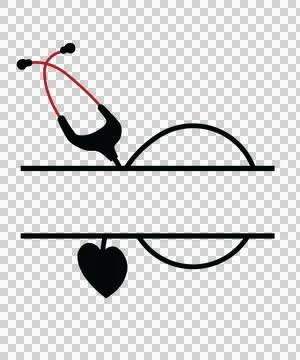 Nurse Monogram Character 08 nursing healthcare medical Stock Illustration