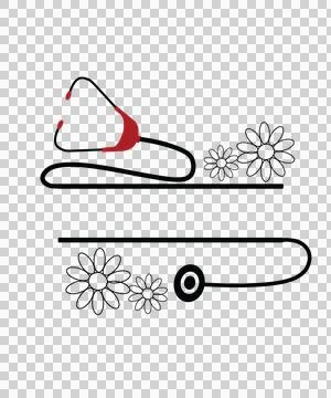 Nurse Monogram Character 09 nursing healthcare medical Stock Illustration