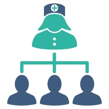 Nurse Patients Icon Stock Illustration