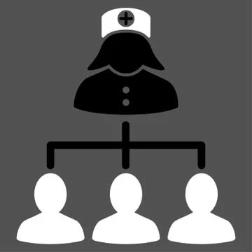 Nurse Patients Icon Illustrazione stock