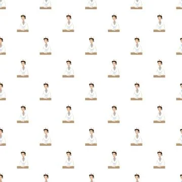 Nurse pattern seamless Illustrazione stock