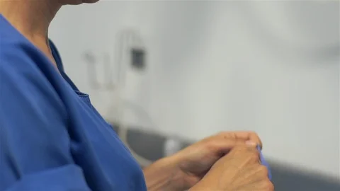 Nurse Preparing Treatment. Stock Footage 91975973