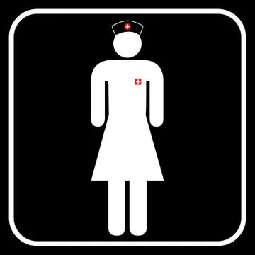 Nurse symbol Illustrazione stock