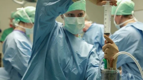 Nurse with syringe Stock Footage 82876997