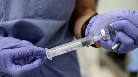 Nurse with syringe Stock Footage 239362569