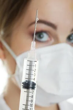 Nurse with syringe Stock Photos