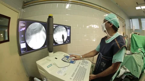 Nurse taking radiography Stock Footage 47575920