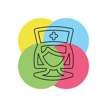 Nurse vector icon Stock Illustration