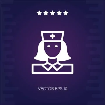 Nurse vector icon Stock Illustration