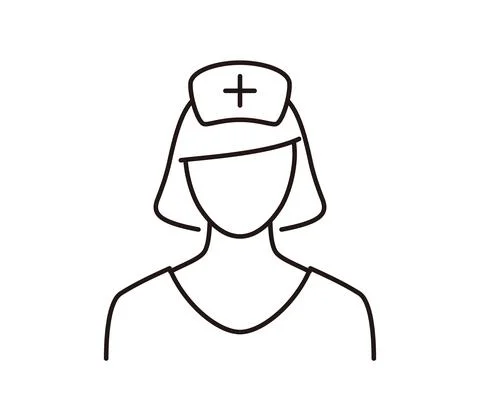Nurse vector icon Illustrazione stock
