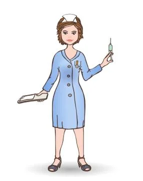Nurse. Vector illustration Stock Illustration