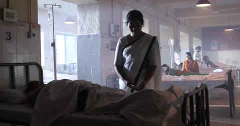 Nurse at work Stockbeeldmateriaal 160191798