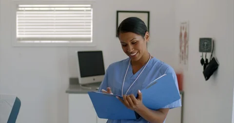 Nurse working shift at hospital. 스톡 동영상 88369723
