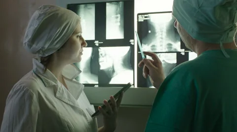 Nurse Writing Down Prescriptions Using Tablet PC Stock Footage 59063255